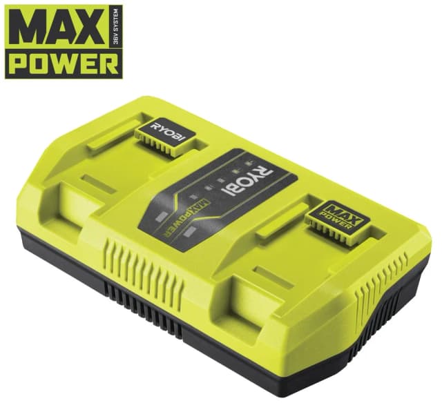 Зарядний пристрій Ryobi Max Power RY36C2PA 36В 6А двопортовий швидкозарядний