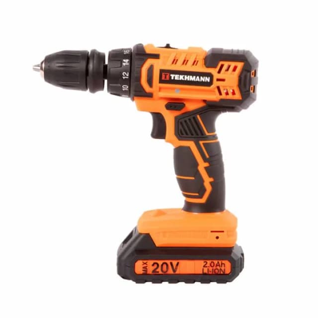 Шурупокрут-дриль акумуляторний Tekhmann TCD-18/2 BS Kit 18В 2х2А·год 50Нм 0-400·1400об/хв кейс