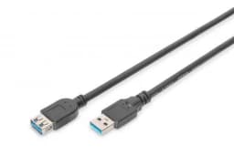 Кабель ASSMANN USB 3.0 (AM/AF) 1.8м, чорний