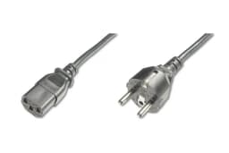 Кабель живлення DIGITUS Schuko > C13, 1.8м, чорний