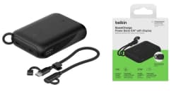 Акумулятор портативний літій-іонний Power Bank Belkin 10000мА·год, 20Вт, з дисплеєм, чорний