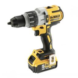 Шурупокрут-дриль ударний акумуляторний DeWALT XR Li-Ion 18В акб 2х5А·год 95Нм 0-500·1500·2250об/хв 0-8600·25500·38250уд/хв кейс TSTAK, ЗП 1.6кг