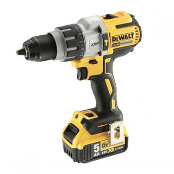 Шурупокрут-дриль ударний акумуляторний DeWALT XR Li-Ion 18В акб 2х5А·год 95Нм 0-500·1500·2250об/хв 0-8600·25500·38250уд/хв кейс TSTAK, ЗП 1.6кг