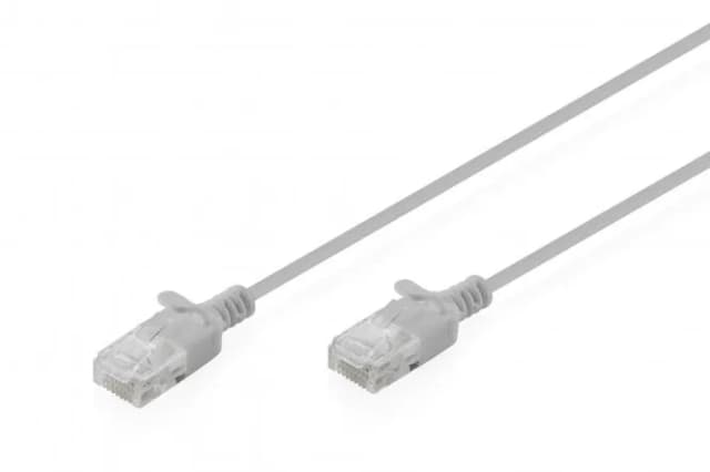 Патч-корд DIGITUS CAT 6 U-UTP Sliim, 5 м, AWG 32/7, Cu, LSZH, сірий