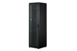 Шафа DIGITUS 19", 42U, Network Unique, перфоровані двері, 600x600 мм, 1200кг максимально, чорна