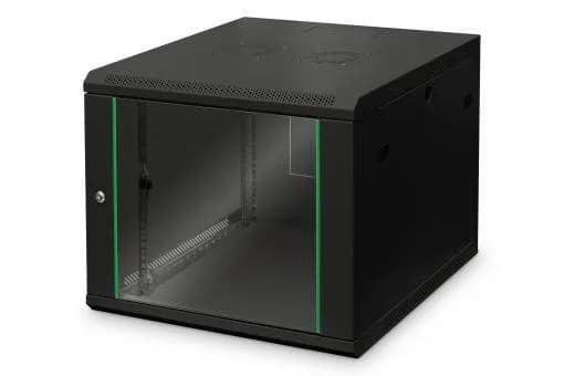 Шафа DIGITUS 19", 9U, Wall Mounting Dynamic Basic, 600x600 мм, 60кг максимально, чорна
