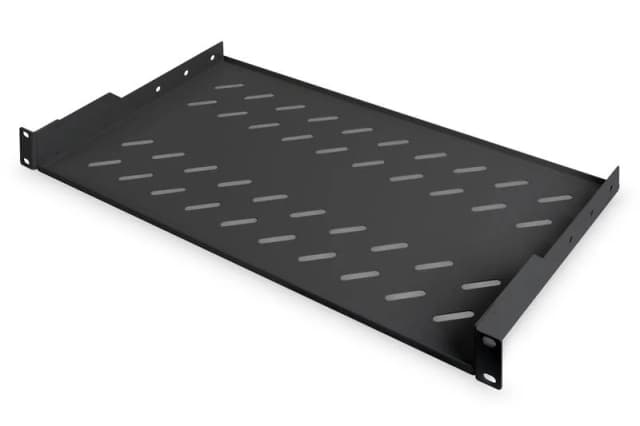 Полиця DIGITUS 19", 1U, консольна, 250мм, чорна