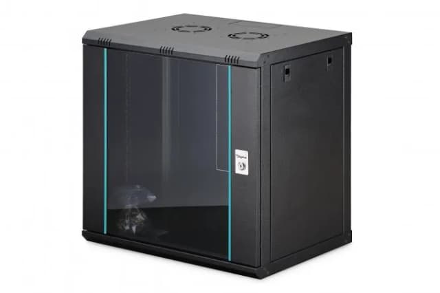 Шафа DIGITUS 19", 12U, Wall Mounting Dynamic-N, 600x450 мм, 60кг максимально, розібрана, чорна