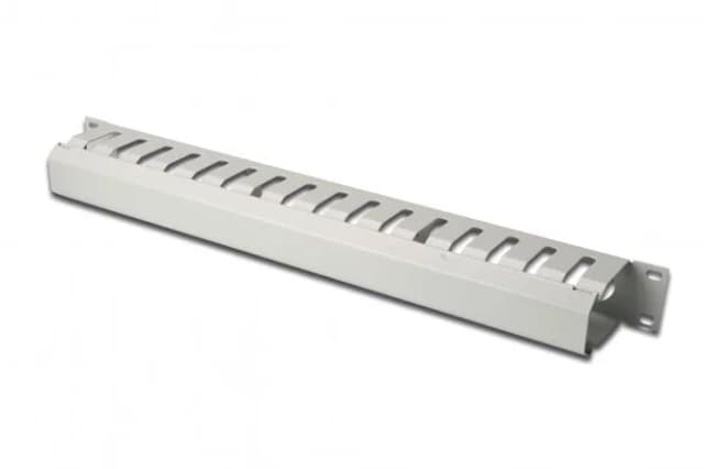 Кабельний організатор DIGITUS 19" 1U, перфорований, сірий, RAL 7035
