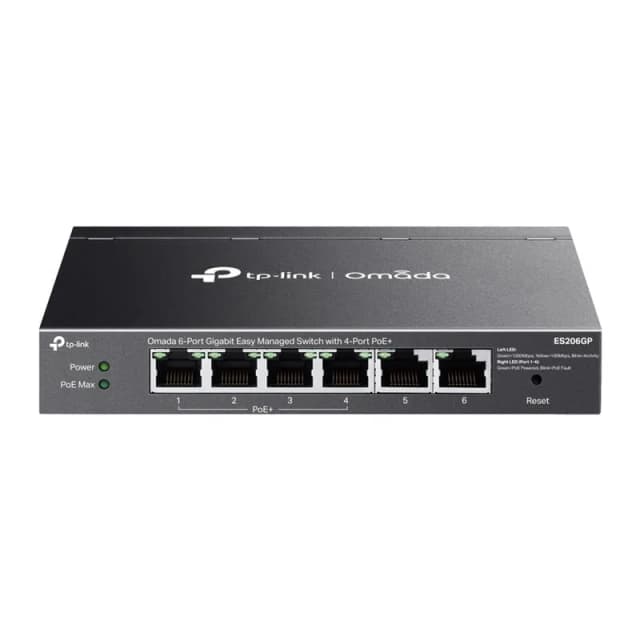 Комутатор TP-LINK ES206GP 6xGE (4xPoE), 65W, WebSmart