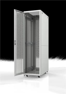Шафа MIRSAN 19", 36U, GTS, перфорація 63%, 600x1100 мм, максимально 2000 кг, сіра