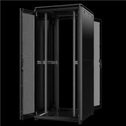 Шафа MIRSAN 19", 36U, GTV, перфорація 63%, 600x600 мм, максимально 2000 кг, чорна
