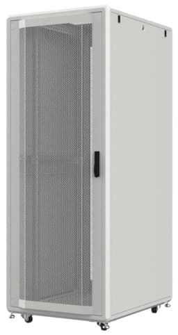 Шафа MIRSAN 19", 46U, GTS, перфорація 63%, зібрана, 600x1000 мм, максимально 2000 кг, сіра