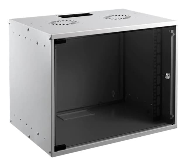 Шафа MIRSAN 19", 9U, SOHO, зібрана, 535x400 мм, максимально 30 кг, сіра