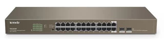 Комутатор TENDA TEG1024F 24xGE, 2xSFP Combo, Некерований