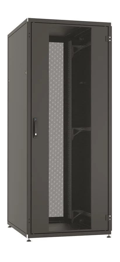 Шафа ZPAS 19", 42U, SZB IT, одностулкові передні та задні перфоровані двері, 800x1000 мм, максимально 1500кг, чорна