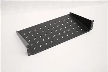 Полиця ZPAS 19", 2U, глибина 450 мм, 25кг максимально, чорна
