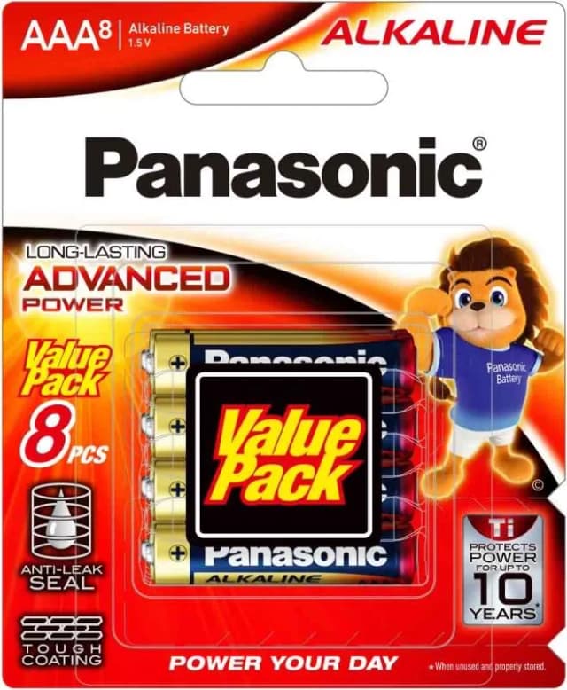 Батарейка Panasonic Alkaline Power лужна AAA блістер, 8 шт.