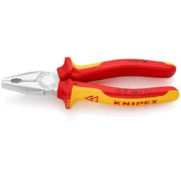 Плоскогубці KNIPEX діелектричні для робіт під напругою 10000В 180мм 0.264кг