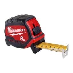 Рулетка Milwaukee WIDE BLADE, 8мх33мм, з фіксатором змотування, АБС-пластик