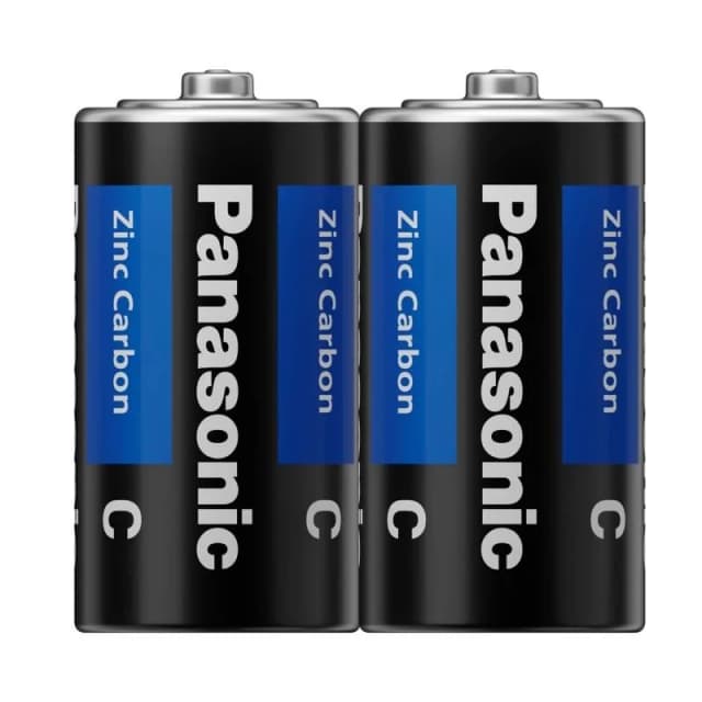 Батарейка Panasonic General Purpose вугільно-цинкова C(R14) плівка, 2 шт.