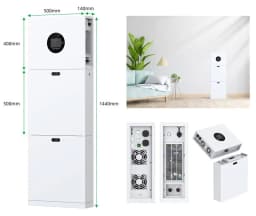 Система резервного живлення 2E PowerWall Vezha, 5000 Вт, 10.24 кВт/год, MPPT 5.5 кВт, WiFi, розширення ємності, паралельне підключення