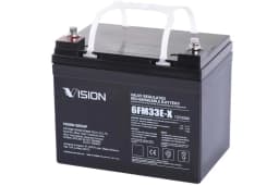 Акумуляторна батарея Vision FM, 12В, 33А•год, AGM