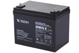 Акумуляторна батарея Vision FM, 12В, 75А•год, AGM