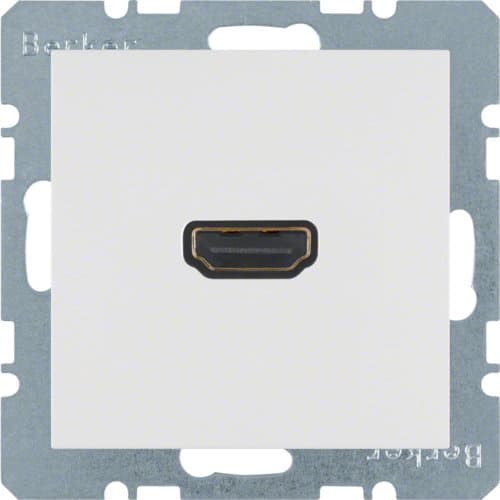 HDMI-розетка, підключення сзаду під кутом 90град., пол.білизна S.1 3315438989