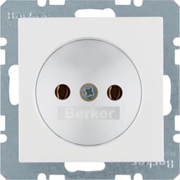 Розетка без з/к, пол.білизна-matt, 16А/250В S.1 6167031909