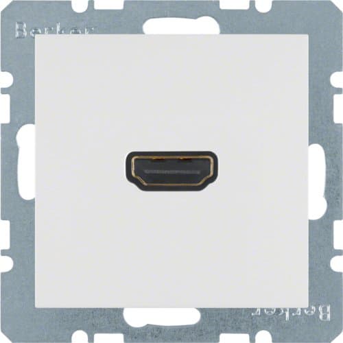 HDMI-розетка, підключення сзаду під кутом 90град., пол.білизна-matt S.1 3315431909