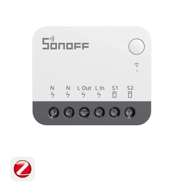 Розумне Zigbee-реле Sonoff ZBMINI R2 (ZBMINIR2), 10 А, з нулем