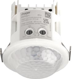 Датчик руху 360°, 1НВ контакт, 10A AC1/230V~, виявлення Ø10м, EER501 Hager, внутрішній монтаж
