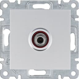 Розетка САТ Hager Lumina, срібна, WL3232
