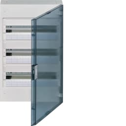 Щит розподільчий Hager VEGA накладний VB318TB 54 модуля 3-рядний (прозорі дверцята)