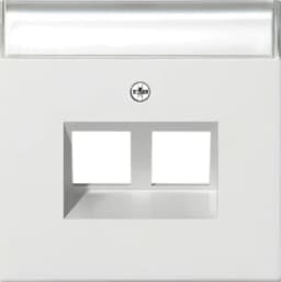 Накладка 30° для Modular Jack 2-м з надисом F100 Gira 2640112, білий глянцевий