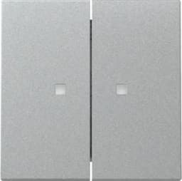 Клавіша 2-кл. з контрвікнами System 55 Gira 363126, алюміній