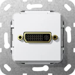 DVI (24+5) перехідник Gira 564403, білий глянцевий