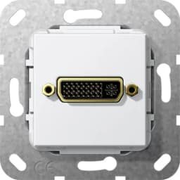 DVI (24+5) розгалужувальний кабель Gira 564503, білий глянцевий
