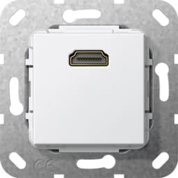 HDMI 1-гн розгалужувальний кабель Gira 567003, білий глянцевий