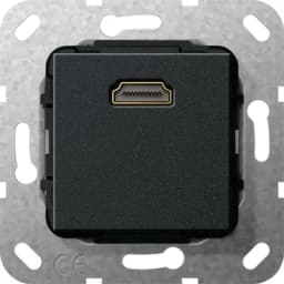 HDMI 1-гн розгалужувальний кабель Gira 567010, чорний матовий