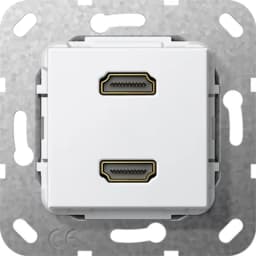 HDMI 2-гн розгалужувальний кабель Gira 567203, білий глянцевий