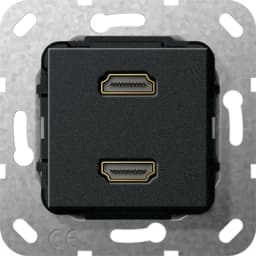 HDMI 2-гн розгалужувальний кабель Gira 567210, чорний матовий