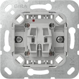 Механізм перемикача кнопковий 1-кл. 10AX/250V, вставка GIRA 315600 (миттєвої дії)
