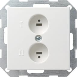 Разъем AUDIO High-Fi стерео розетка System 55 Gira 040227 білий матовий