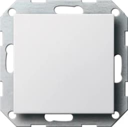Заглушка з опорною пластиною System 55 Gira 026827 Білий матовий