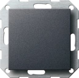 Заглушка з опорною пластиною System 55 Gira 026828 Антрацит