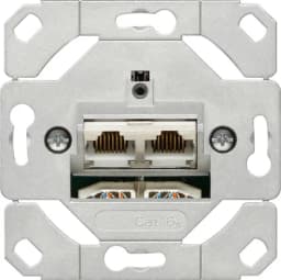 Механізм розетки 2 місний Cat.6A IEEE 802.3an Gira 245200