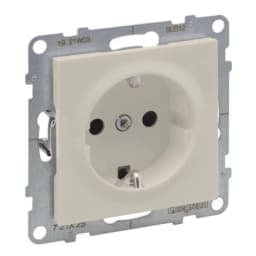 Розетка із з/к та шторками (гвинт. клеми) 16А/250V для серії SUNO Legrand 721225 слонова кістка