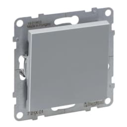 Вимикач 1-кл (пруж.клеми) 10А/250V для серії SUNO Legrand 721301 алюміній